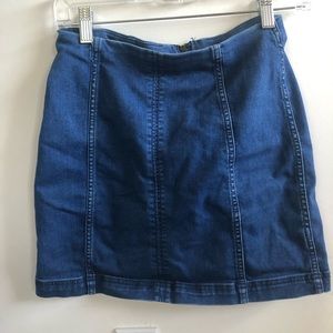 Free people denim skirt